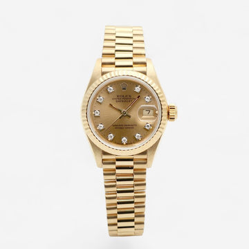 Rolex Datejust 26 Women's Gold Watch Original Diamond White Gold Prong 1990 151205769