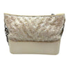 CHANEL Gabrielle Hobo Tweed & PVC Medium Chain Shoulder Bag Ivory 25 151209884 [P]