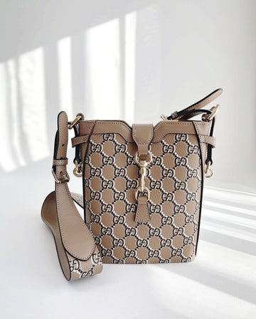 GUCCI GG Leder kleine Bucketbag 782919 FADAC 8647 151212630