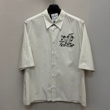 LOUIS VUITTON LV バードプリント ショートスリーブ コットンシャツ (110) 151212949