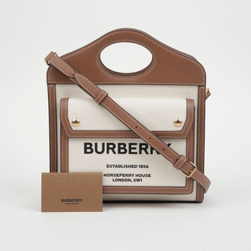 BURBERRY 8039361 ポケットミニトートショルダーバッグ 151053049