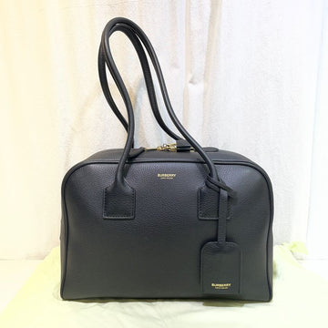 BURBERRY Leder Halbwürfel Schwarz Tote Bag 150914087
