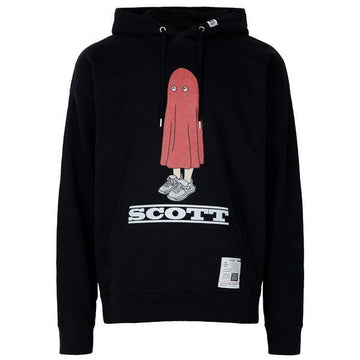 MAISON MIHARA YASUHIRO Mihara Yasuhiro 25FW Hoodie Sweatshirt mit Scott Print Schwarz A15HD653 151242259 [P]