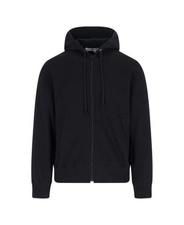 Comme Des Garcons Red Heart Patch Hooded Zip-Up Sweatshirt AX T342 051 1 151055437