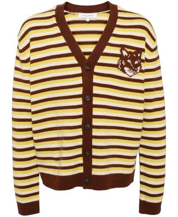 MAISON KITSUNE フォックスヘッドインタージャカードストライプコンポ NM00504KM0329 0020 151060795