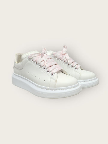 ALEXANDER MCQUEEN ホワイトピンクオーバーソールスニーカー 151281564