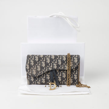 DIOR S5614CTZQ サドル スモール チェーン ポーチ ショルダー クロスバッグ 151050798