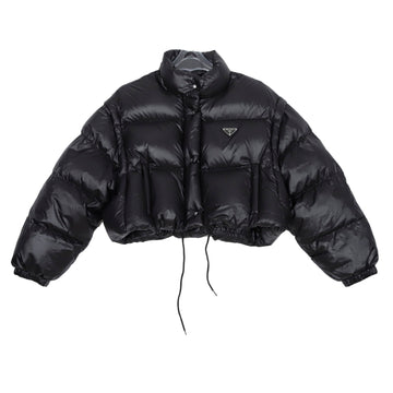 PRADA 291805 Linaylon Crop Convertible Daunenjacke Größe 38 151053052