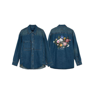 WOOYOUNGMI W253SH26 885L FW25 Herren Flower Logo Shirt 151284497