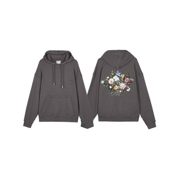 WOOYOUNGMI W253TS36 731G FW25 Männer Flower Back Logo Hoodie 151284514