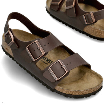 BIRKENSTOCK Doppelorange Schnalle Sandalen 0034703 Dunkelbraun 151319438