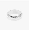 Pandora Rippled Wide Band Silver Ring 193886C00 150880838 [P]