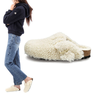 Birkenstock Big Buckle Teddy Slippers 151320480