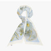 Salvatore Ferragamo Lotus Print Silk Scarf 151322118 [P]