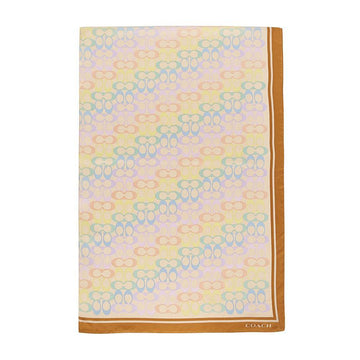 Coach Signature Rainbow Silk Scarf 151329810