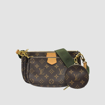LOUIS VUITTON Monogram Pochette Accessoires Khaki Crossbody M44813 151284753
