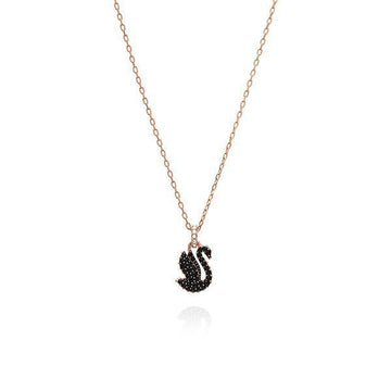 SWAROVSKI スワン ブラック スモール ネックレス 5678046 144731544 [P]