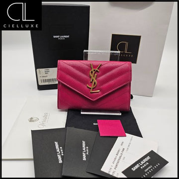 SAINT LAURENT エンベロープ キャビア カードウォレット 151334073