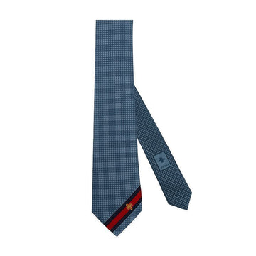 Gucci Web Bee Tie 456510 4E002 4768 Blue 127476256
