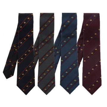 GUCCI Krawatte mit Bienen 451528 Streifen 4 Stück 127472508