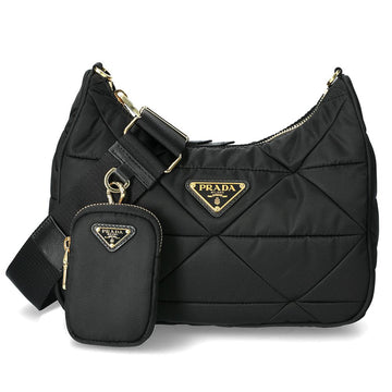 PRADA 26SS トライアングルロゴ リナイロン パディング ショルダーバッグ 151478442