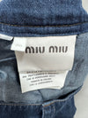 MIU MIU Denim Faltenrock Größe 36 151478731 [P]