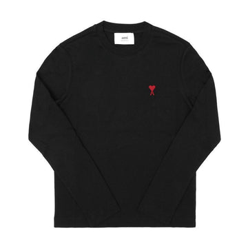 AMI Small Heart Logo Unisex Long Sleeve T-Shirt BFUTS235 724 001 144591949 [P]