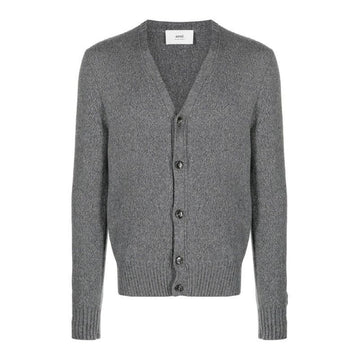 AMI Mini Heart Tonal Cashmere Cardigan 005 055 65620485