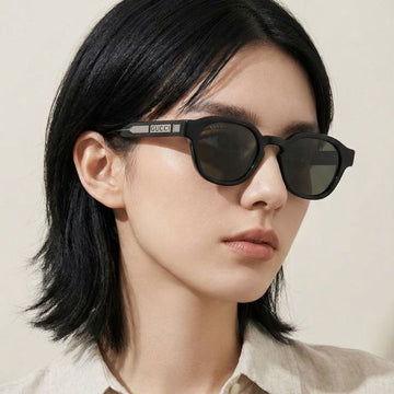 GUCCI Sonnenbrille GG1730S 001 Quadratisch Schwarz Horn Rahmen 145965746