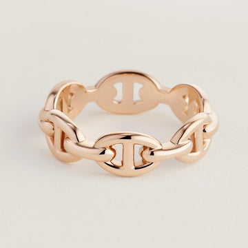 Hermes Chandaling Ring Rose Gold Small 151506731