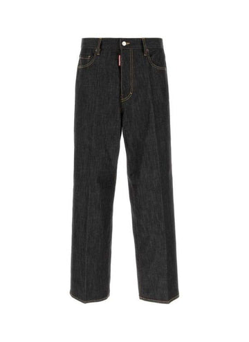 DSQUARED2 Schwarze gewaschene lockere Jeans S71LB1695 S30357 900 151111346