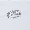 GANNI Damen T-Shirt mit Kurzen Ärmeln 151510265 [P]
