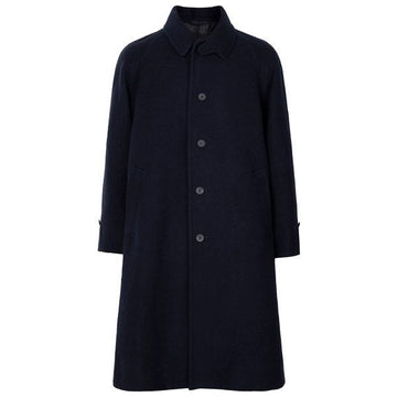 KAPTAIN SUNSHINE ネイビー ウール アルパカ コート 151512307