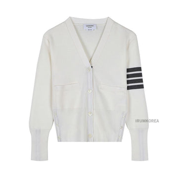 Thom Browne Women's Wool 4-Bar V-Neck Cardigan 151515795