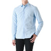 VALENTINO Klassisches Baumwollhemd mit abfallenden Schultern und gewelltem Saum Blau 2V3AB665 4WW C43 151515892 [P]