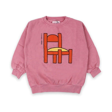 Bobo Choses Kids Chair Printing Sweatshirt (Pink) B225AC034 661 147569127 [P]