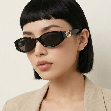 GUCCI Sonnenbrille GG1662SA 001 Oval Damen Hornrahmen 150314550