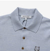 MAISON KITSUNE ボールドフォックスヘッドパッチポロニット 144569951 [P]