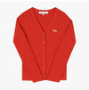 MAISON KITSUNE Baby Fox Patch Rib V-Neck Cardigan 144569766 [P]
