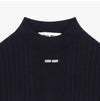MIU MIU Ripp-Turtleneck Kurzarm Damenpullover 151321399 [P]