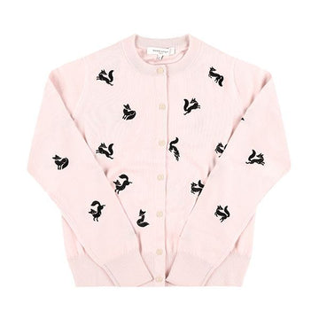 Maison Kitsune Embroidered Fancy Fox Cardigan 144569891