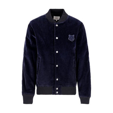 MAISON KITSUNE ボルドーフォックスヘッドパッチコーデュロイテディジャケット 144569884 [P]