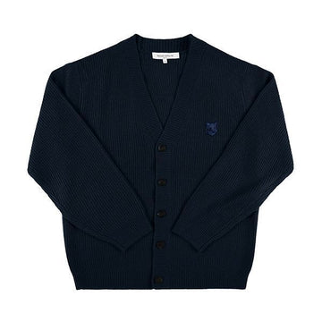 MAISON KITSUNE ボールドフォックスヘッドパッチVネックカーディガン 144569892