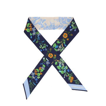 SALVATORE FERRAGAMO Ski-Schal mit Pegasus-Druck aus Twill-Seide 151322134