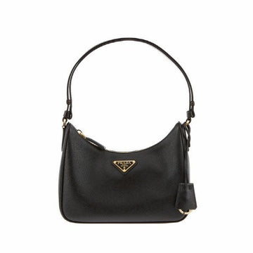 Prada Saffiano Triangle Logo Mini Hobo Shoulder Bag 146945929