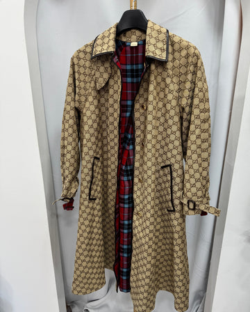 GUCCI GGチェックリバーシブルコート 36サイズ 151627157