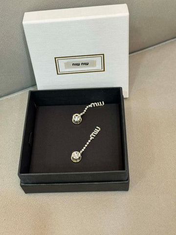 MIU MIU クリスタルイヤリング 151627380