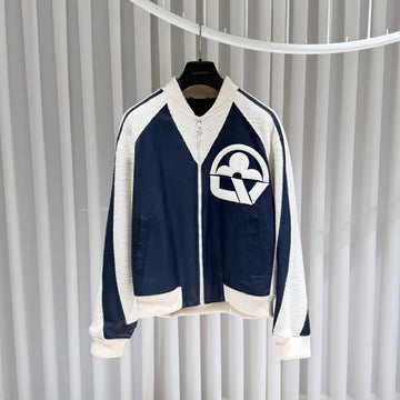 Louis Vuitton Flower Mix Leather Teddy Varsity Jacket 151630002