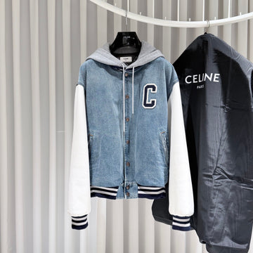 Celine Washing Denim Loose Teddy Jacket (L) 151630674