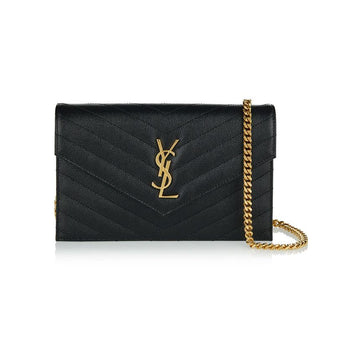 SAINT LAURENT モノグラムマトラッセチェーンバッグブラック26SS 151631105